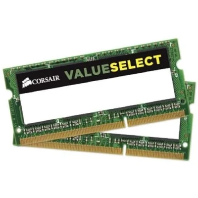 Abbildung von Corsair Value Select SODIMM 8GB (2x4GB) DDR3L 1600MHz C11 Speicher für Laptop/Notebooks Schwarz CMSO8GX3M2C1600C11 DDR3