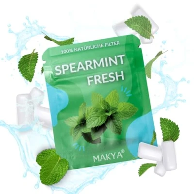Abbildung von Makya Taste Filter Spearmint Fresh I Aromastift zur Rauchentwöhnung Nikotinfrei &amp; chemikalienfrei Simuliert Rauchgefühl Entwickelt mit Lungenfachärzten Stressabbau Atemtraining