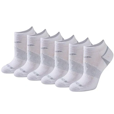 Abbildung von Saucony Women&#039;s Selective Cushion Performance No Show Athletic Sport Socks (6 &amp; 12, White Basic Pairs), Shoe Size: 5 10