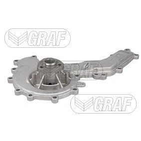 Abbildung von GRAF PA1353 Wasserpumpe mit Dichtung mechanisch Stahlblech für Keilrippenriementrieb AUDI: A6 C7 Avant, A4 B9 A7 Sportback