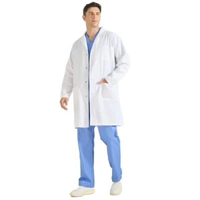 Abbildung von MISEMIYA Unisex Laborkittel Sanitary Uniform Medical Kittel Apothekenkittel Ref: Q816 XX Large, Weiß