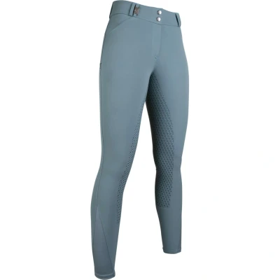 Abbildung von HKM Damen Monaco Crystal Style Silikon Vollbesatz Reithose, Salbei, 38