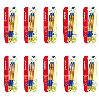 Abbildung von Druck Kugelschreiber STABILO pointball 10x 2er Pack blau