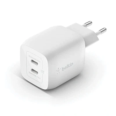 Abbildung von Boost↑Charge GaN Pro Adapter 2 poorts USB C 45W von Belkin Weiß Kunststoff