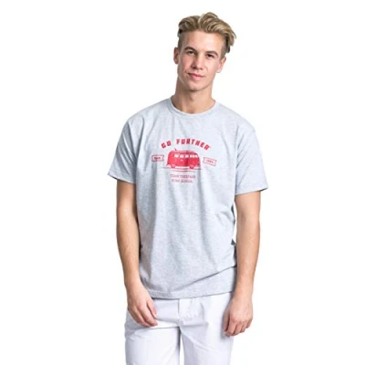 Abbildung von Trespass Space, Grey Marl, XXS, T Shirt mit Aufdruck für Herren, XX Small / 2XS 2X Small, Grau
