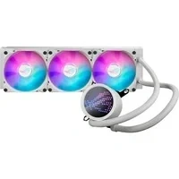 Abbildung von Asus CPU Kühler ROG Ryuo III 360 White Edition, All in One Flüssigkeitskühler mit Asetek Pumpe, LED Display