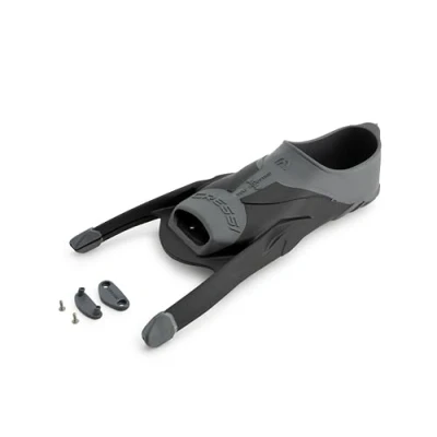 Abbildung von Cressi Gara Turbo Foot Pocket, Schuhe Flossen mit austauschbarem Blatt, Adult Unisex, Schwarz/Grau, 44/45