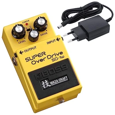 Abbildung von Boss SD 1W Super Overdrive Waza Edition Verzerrer Pedal + keepdrum 9V Netzteil