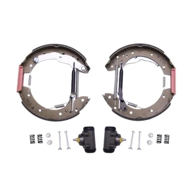 Abbildung von HELLA Shoe Kit Pro 8DB 355 004 321 Bremsensatz, Trommelbremse mit Radbremszylinder, Stellelement RENAULT: Megane I Grandtour