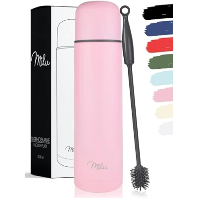 Abbildung von Milu Thermoskanne, Edelstahl Rosa, 750ml, 1 von FROG.coffee