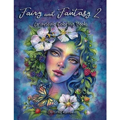 Abbildung von Fairy and Fantasy 2 Grayscale Coloring Book