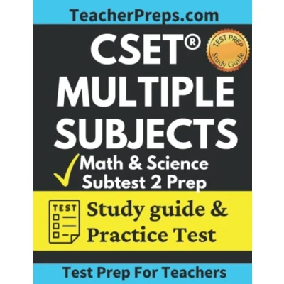 Abbildung von CSET Multiple Subject Subtest 2 Math and Science Test Prep: Study Guide Practice