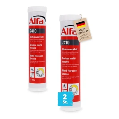 Abbildung von Alfa 2X Mehrzweckfett 400 ml Profi Qualität universell einsetzbares Lithiumfett, Schmierfett, Langzeitfett schützt Motoren vor Korrosion und Alterung, temperaturbeständig