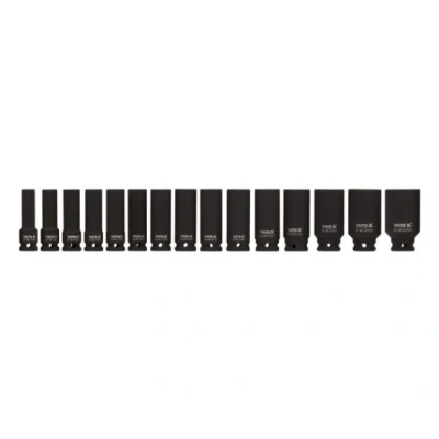 Abbildung von YATO YT 1055 Steckschlüsseleinsatz Set 15 Chrom Molybdänstahl 1/2