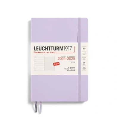 Abbildung von LEUCHTTURM1917 370809 Wochenkalender &amp; Notizbuch Medium (A5) 2025, 18 Monate (07.2024 12.2025), Softcover, Lilac, Englisch