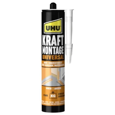 Abbildung von UHU Montagekleber KRAFT MONTAGE UNIVERSAL, Kartusche 470g