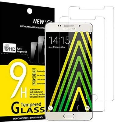 Abbildung von NEW&#039;C 2 Stück, Panzer Schutz Glas für Samsung Galaxy A5 2016, Frei von Kratzern, 9H Härte, HD Displayschutzfolie, 0.33mm Ultra klar, Ultrabeständig