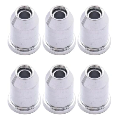 Abbildung von Musiclily Vintage Gitarre String Ferrules Saitenhülsen für E Gitarre, Chrom