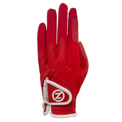 Abbildung von Zero Friction Damen Cabretta Elite Linke Hand Golfhandschuh, Einheitsgröße, Rot