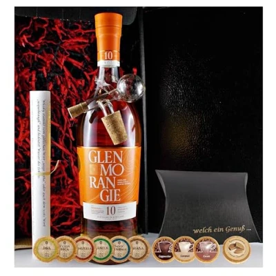 Abbildung von Geschenk Glenmorangie Original 10 Jahre Single Malt Whisky + Glaskugelportionierer Edelschokoladen
