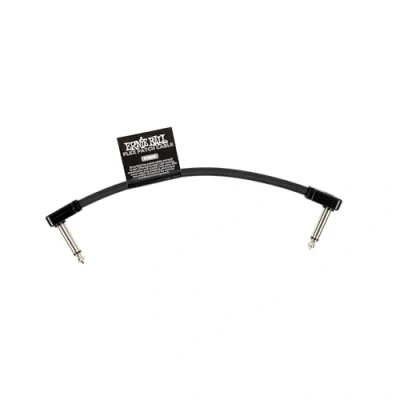 Abbildung von Ernie Ball Flex Patch Kabel 15 cm Schwarz Einzel