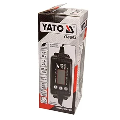 Abbildung von YATO YT 83033 Batterieladegerät tragbar, Erhaltungsladegerät 1, 4 6, 12