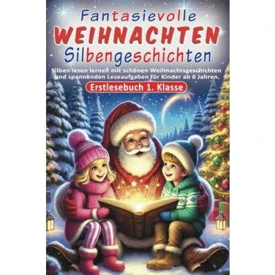 Abbildung von Erstlesebuch 1. Klasse Fantasievolle Weihnachten Silbengeschichten: Silben lesen lernen mit schönen Weihnachtsgeschichten und spannenden Leseaufgaben für Kinder ab 6 Jahren.