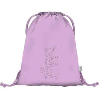Abbildung von Baagl Turnbeutel für Mädchen und Damen Schuhbeutel, Schule Kindergarten Sportbeutel, Sportrucksack (Levander)
