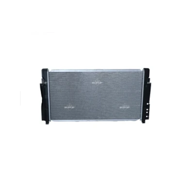 Abbildung von NRF 509515 Kühler, Motorkühlung Aluminium 720 390 24 mit Anbauteilen Kühlrippen gelötet VOLKSWAGEN: TRANSPORTER 4 Kastenwagen, Bus