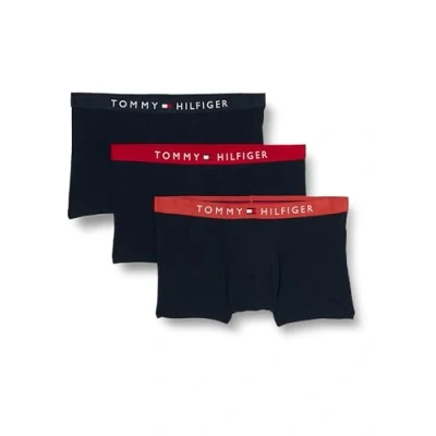 Abbildung von Tommy Hilfiger Trunk 3 PACK Panties, Herren, Größe: Small, Terra red/red/desert sky