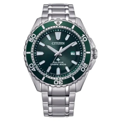 Abbildung von Citizen Taucheruhr BN0199 53X, Armbanduhr, Herrenuhr, Solar, bis 20 bar wasserdicht, Edelstahlarmband