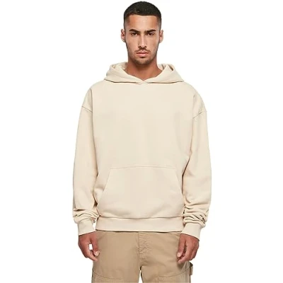 Abbildung von Build Your Brand Herren BY162 Ultra Heavy Cotton Box Hoody Kapuzenpullover, Sand, 5XL