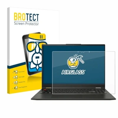 Abbildung von BROTECT Schutzglas für ASUS Vivobook S 16 Flip TN3604 Schutzfolie Panzer Folie Glas [Extrem Kratzfest 9H, Anti Fingerprint, Ultra Transparent]