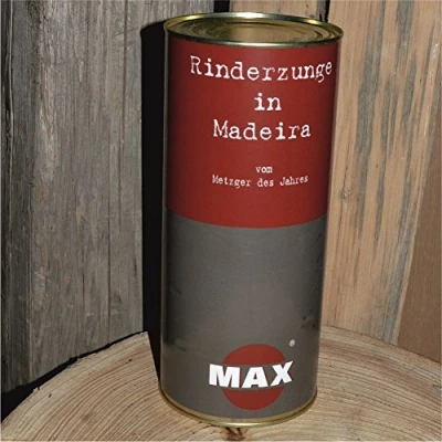 Abbildung von Max Metzger Rinderzunge in Maderia (900g) Ringpull Dose vom des Jahres