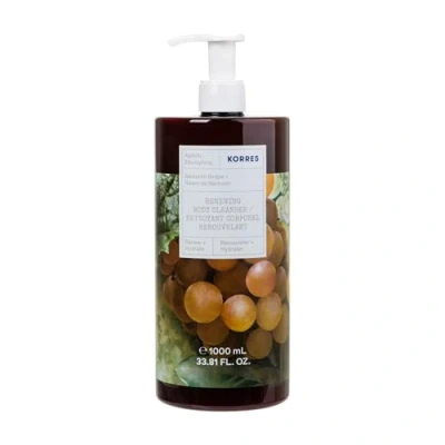 Abbildung von KORRES SANTORINI GRAPE Revitalisierendes Duschgel in XXL Größe, mit leckeren Duft von fruchtigen Trauben, Jumbo Size, vegan, 1l