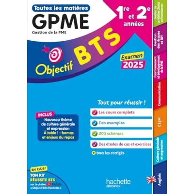 Abbildung von Objectif BTS GPME (1re et 2e années) Toutes les matières, examen 2025