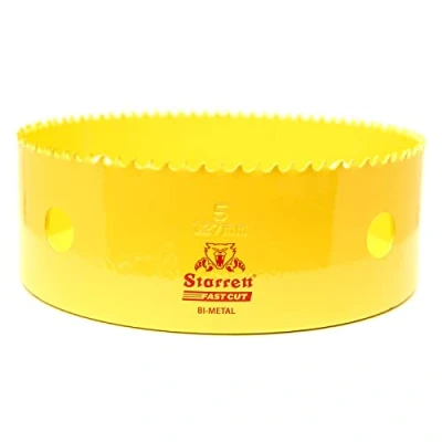 Abbildung von Starrett HSS Bi Metall Lochsäge FCH0500 schnell geschnittene extra Kobalt für rostfreies Blech Holz Kunststoff verschiedene Materialien 127mm