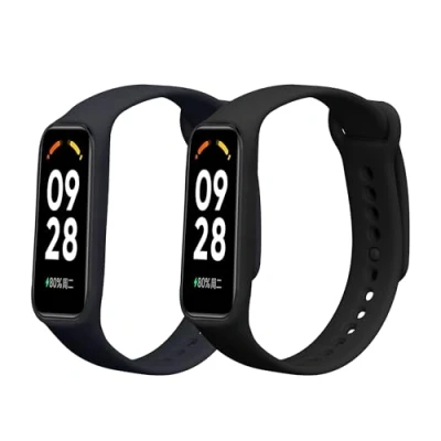 Abbildung von kwmobile 2X Sportarmband kompatibel mit Xiaomi Smart Band 8 Active Armband Fitnesstracker Set aus TPU Silikon