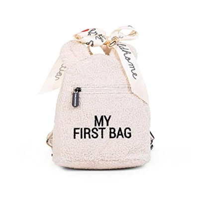 Abbildung von CHILDHOME, Kinderrucksack Baby, Schule, Kindergarten, Vorschule, Kinderkrippe, Zwei Fächer, Lunchbag/Flaschen geeignet, Abnehmbare Sicherheitsschnalle, Wasserabweisend, My First Bag, Teddy