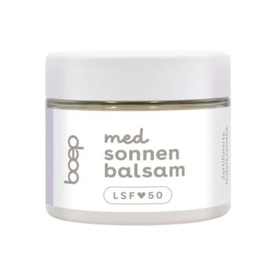 Abbildung von boep med Sonnenbalsam Sonnenschutz mit Kälteschutz Mineralische Sonnencreme ZinkoxidFilter LSF 50 für sehr empfindliche Haut und Neurodermitis Ideal den Winter
