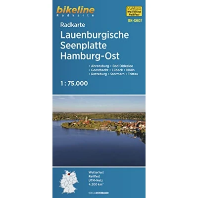 Abbildung von Radkarte Lauenburgische Seenplatte Hamburg Ost (RK SH07): Ahrensburg Bad Oldesloe Boizenburg Geesthacht Lübeck Ratzeburg Stormarn ... GPS tauglich mit UTM Netz (Bikeline Radkarte)