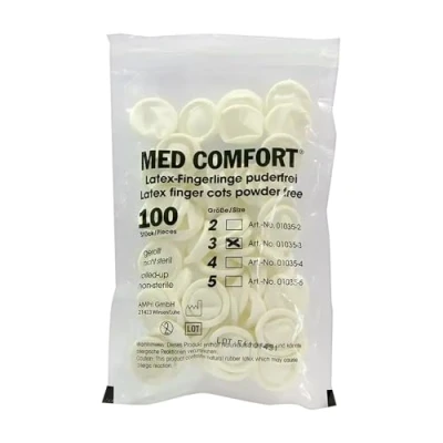 Abbildung von MED Comfort Latex Fingerlinge puderfrei 100 St