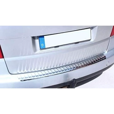 Abbildung von Ladekantenschutz Edelstahl CHROM kompatibel für VW TOURAN I TYP 1T1, 1T2 BJ 2003 2010 premium Qualität von RECAMBO