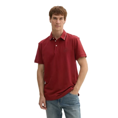Abbildung von TOM TAILOR Poloshirt mit Logo Print