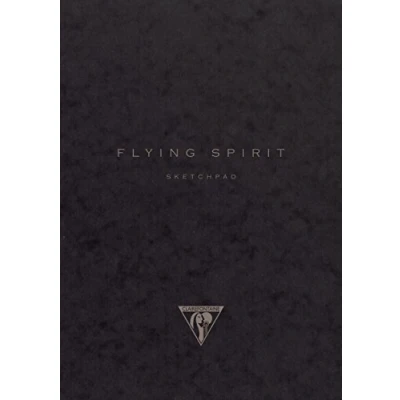 Abbildung von Clairefontaine 930021C Flying Spirit Skizzenheft (DIN A5, 16 x 21 cm, 50 Blatt, 90 g, elfenbeinfarbiges Papier, ideal für Notizen, trendig, mit goldenem Aufdruck, zufällig sortiert) 1 Stück