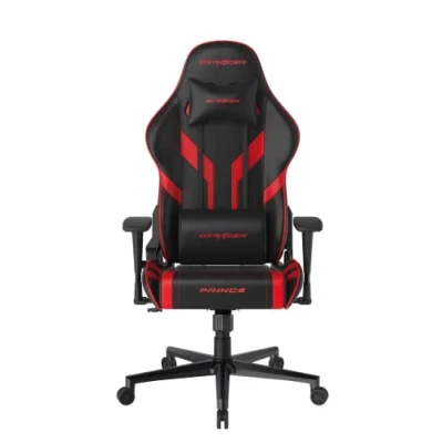Abbildung von DXRacer Prince Serie OH PM88 NR Gaming Stuhl Regular / L PVC Kunstleder schwarz/rot