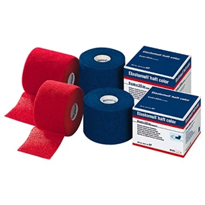 Abbildung von Elastomull haft color 20mx6cm rot Fixierbinde