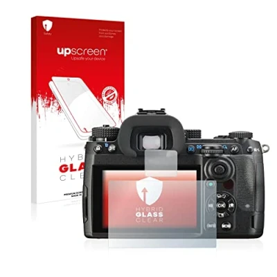 Abbildung von upscreen Schutzglas für Pentax K 3 Mark III Schutzfolie, Glas Folie [Klar, 9H Panzerschutz, Anti Fingerprint]