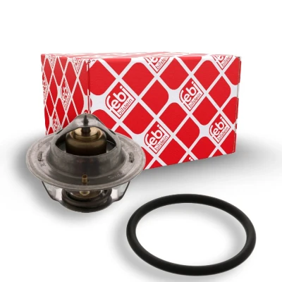 Abbildung von FEBI BILSTEIN 18276 Kühlwasserthermostat 87 mit Dichtring VOLKSWAGEN: Polo II Coupe, GOLF 2, Schrägheck