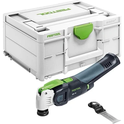 Abbildung von Festool VECTURO OSC 18 E Basic, Schwarz, Blau, 19500 OPM, 10000 2, 93 dB, 83 dB